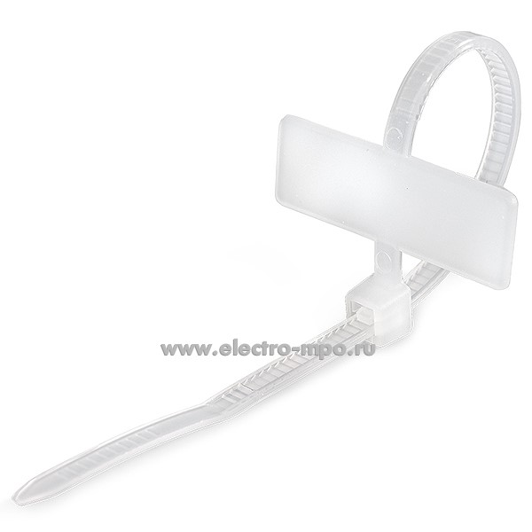 Г69. Хомут 55810 КСМ 3x100 маркировочный белый (Fortisflex) Г69. Хомут 55810 КСМ 3x100 маркировочный белый (Fortisflex)