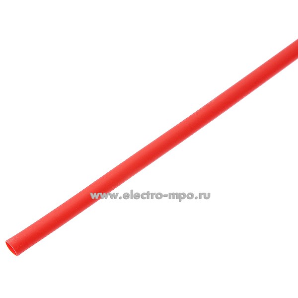 Т2929. Трубка 20-3004 3/1,5мм термоусаживаемая красная L=1м (Rexant)