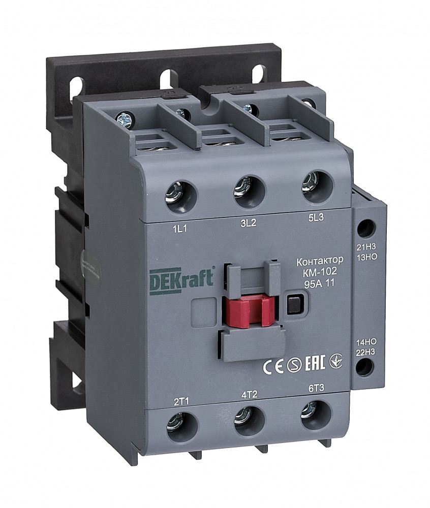 А75. Контактор 22336DEK 95А 110В АС3 АС4 1НО+1НЗ КМ-102 (Dekraft) А75. Контактор 22336DEK 95А 110В АС3 АС4 1НО+1НЗ КМ-102 (Dekraft)