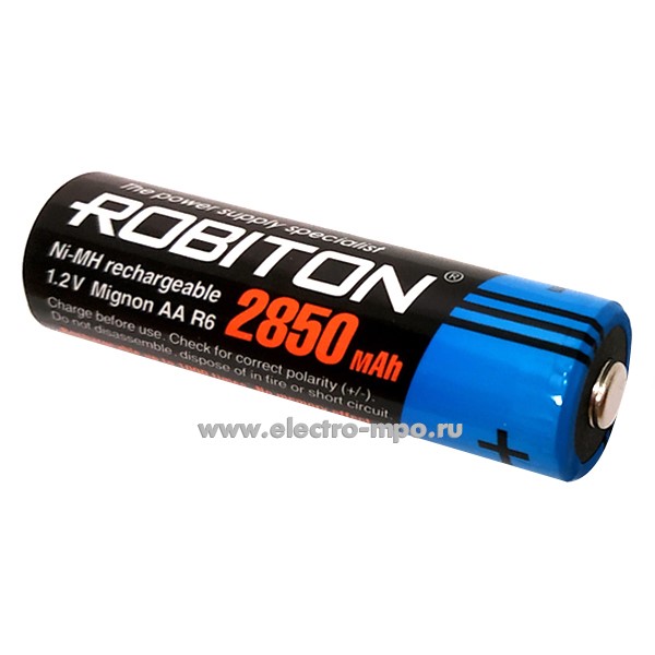 С9166. Аккумулятор 10203 2850MHAA-2 BL2 (АА) 1,2В 2850мАч никель-металлгидридный Ni/Mh (Robiton)
