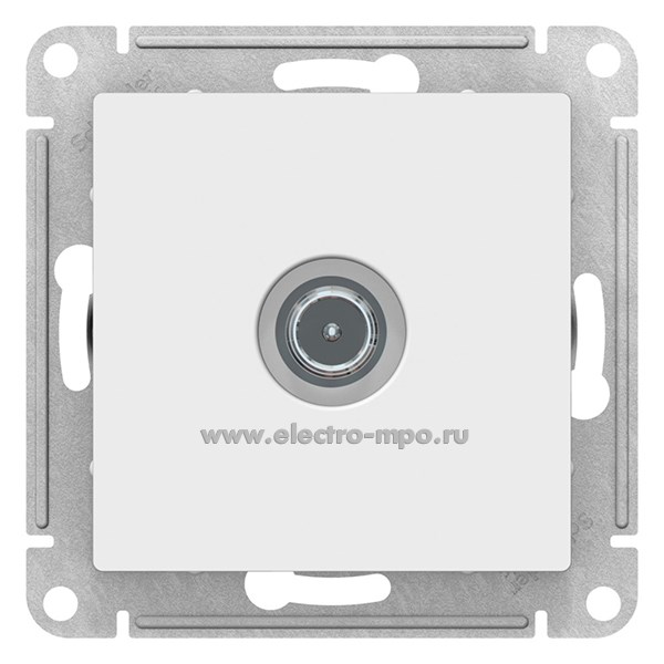 Ю3343. Механизм AtlasDesign ATN001392 TV розетки проходной 4дБ с/п лотос (Systeme Electric)