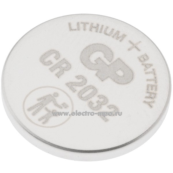 С6541. Элемент питания CR2032-BС5 3,0В 220 мА/ч дисковый литиевый (GP)