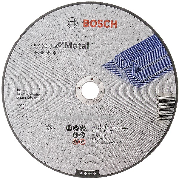 77355.И7355. Круг 2608600324 по металлу плоский 230х3х22,2мм (Bosch)