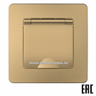 Ю3866. Рамка-1 AtlasDesign Antique ATN101601 золото (Systeme Electric)